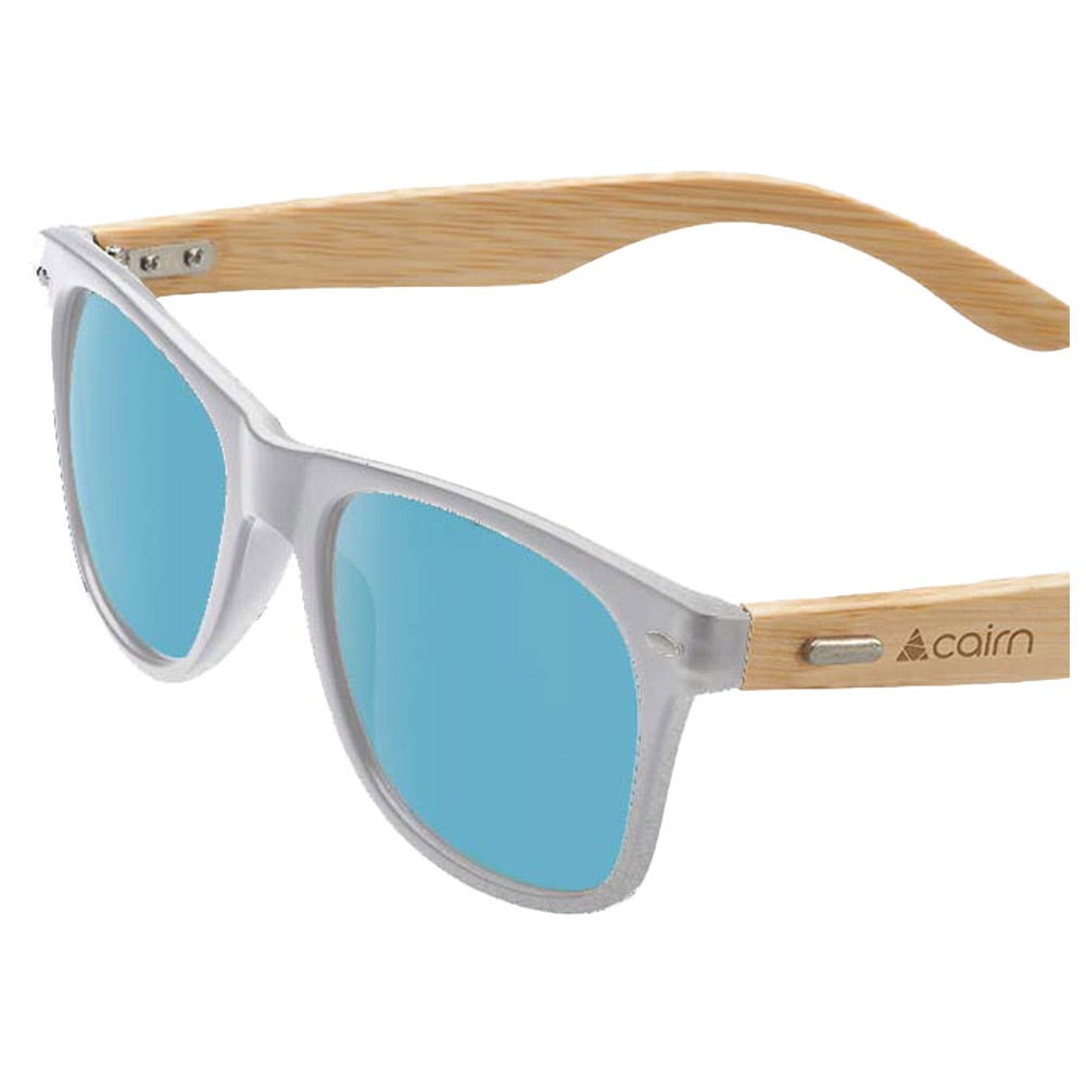 Hybrid Mat White Transparent Blue Polarized