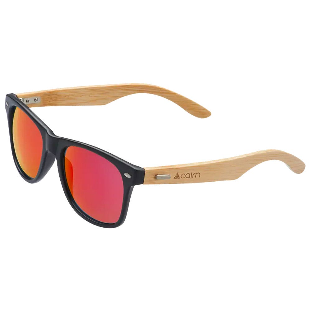 Hybrid Mat Black Red Polarized