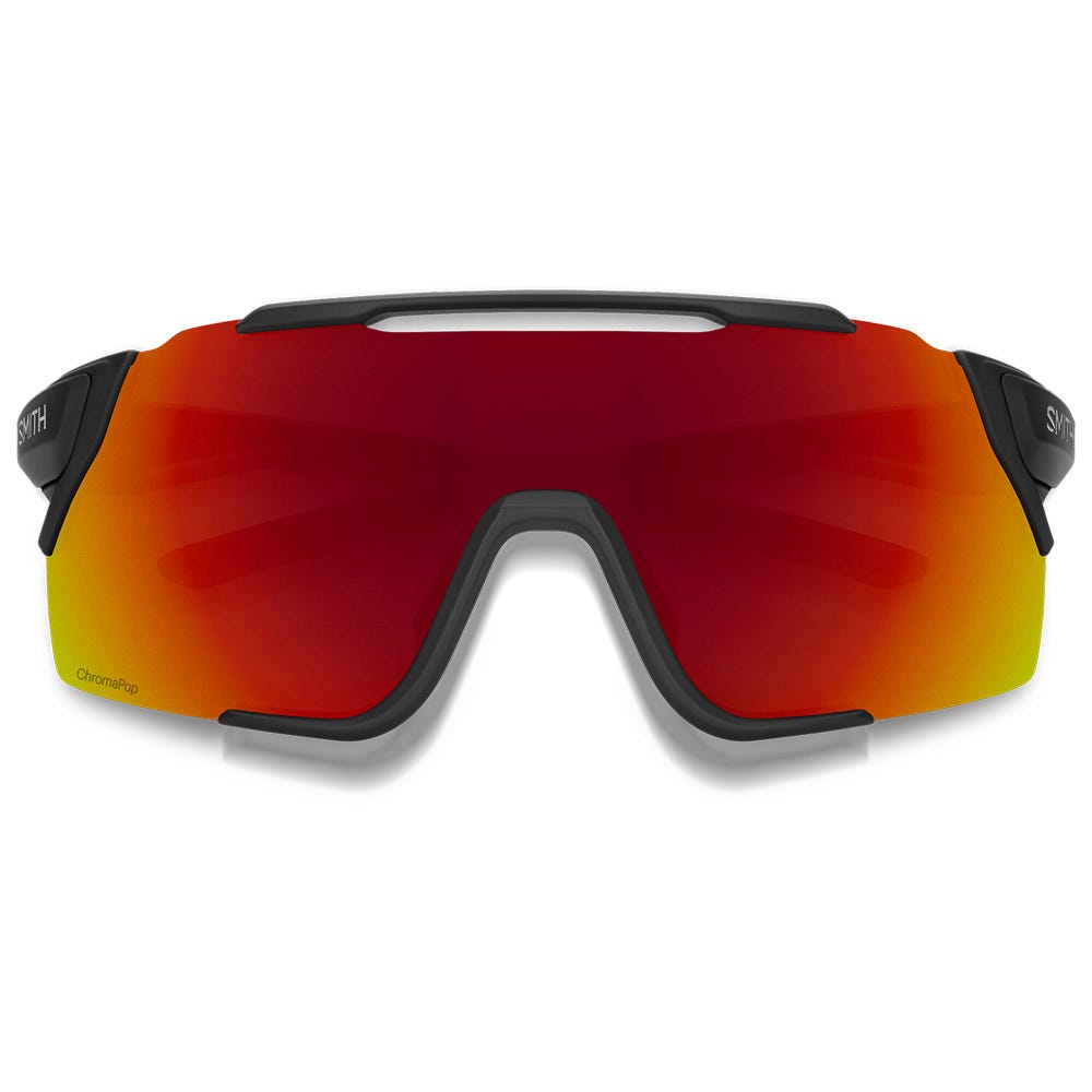 Attack Mag Mtb Matte Black Chromapop Red Mirror