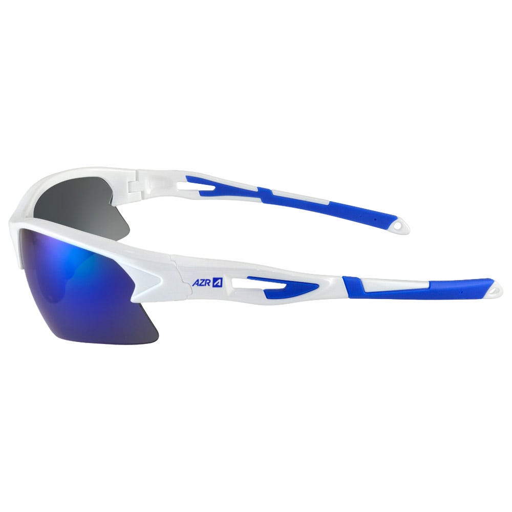Huez Blanche Vernie Bleu Bleu Miroir