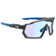 Pro Race Rx Noire Mate Photochromique Irisé Bleue