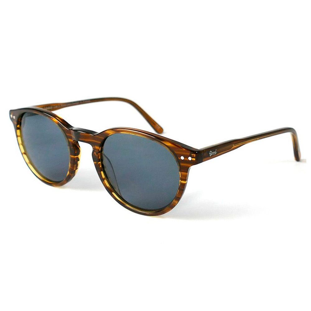 California Shiny Wood Tortoise Grey Polarized
