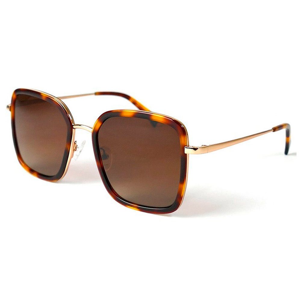 Paloma Shiny Gold Tortoise Gradient Brown Polarized