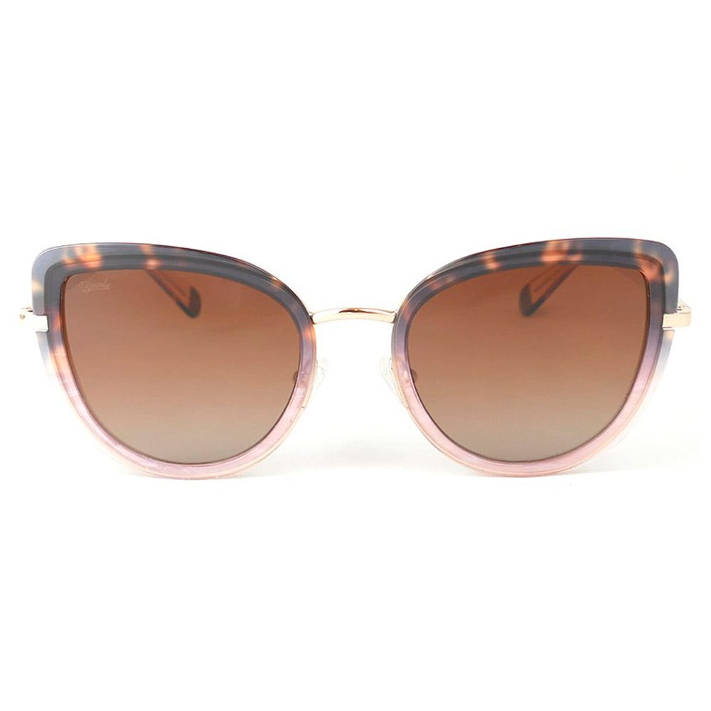 Giulia Shiny Gold Black Pink Tortoise Gradient Grey Polarized