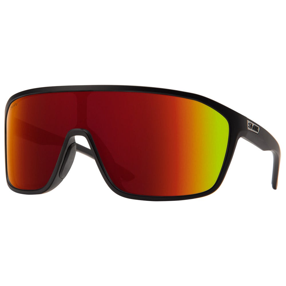 Boomtown Matte Black Chromapop Red Mirror