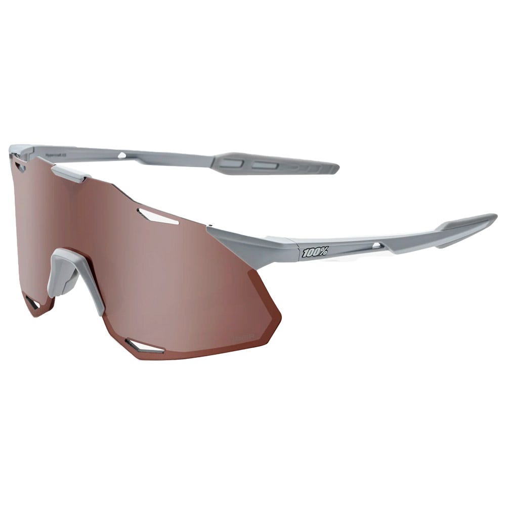 Hypercraft Xs Matte Stone Grey Hiper Crimson Silver Mirror Lens