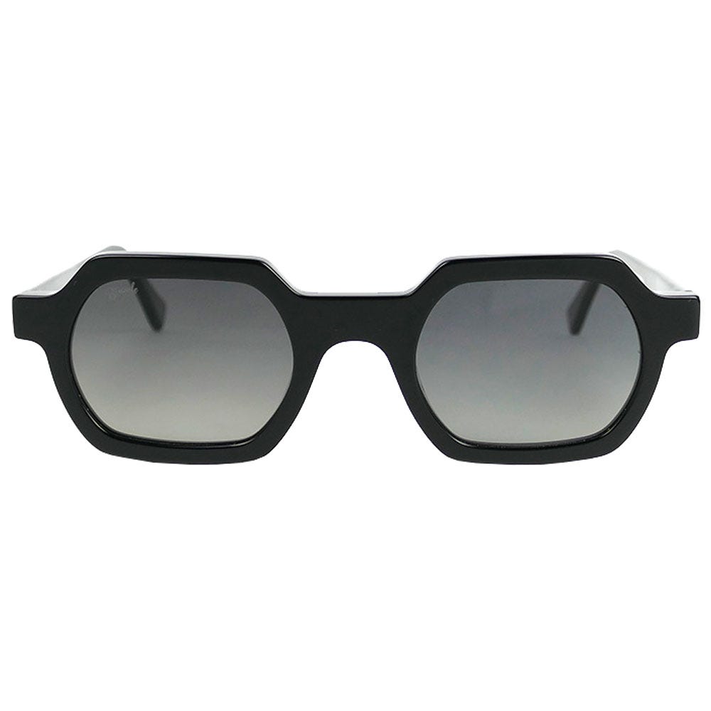 John Shiny Black Gradient Grey Polarized