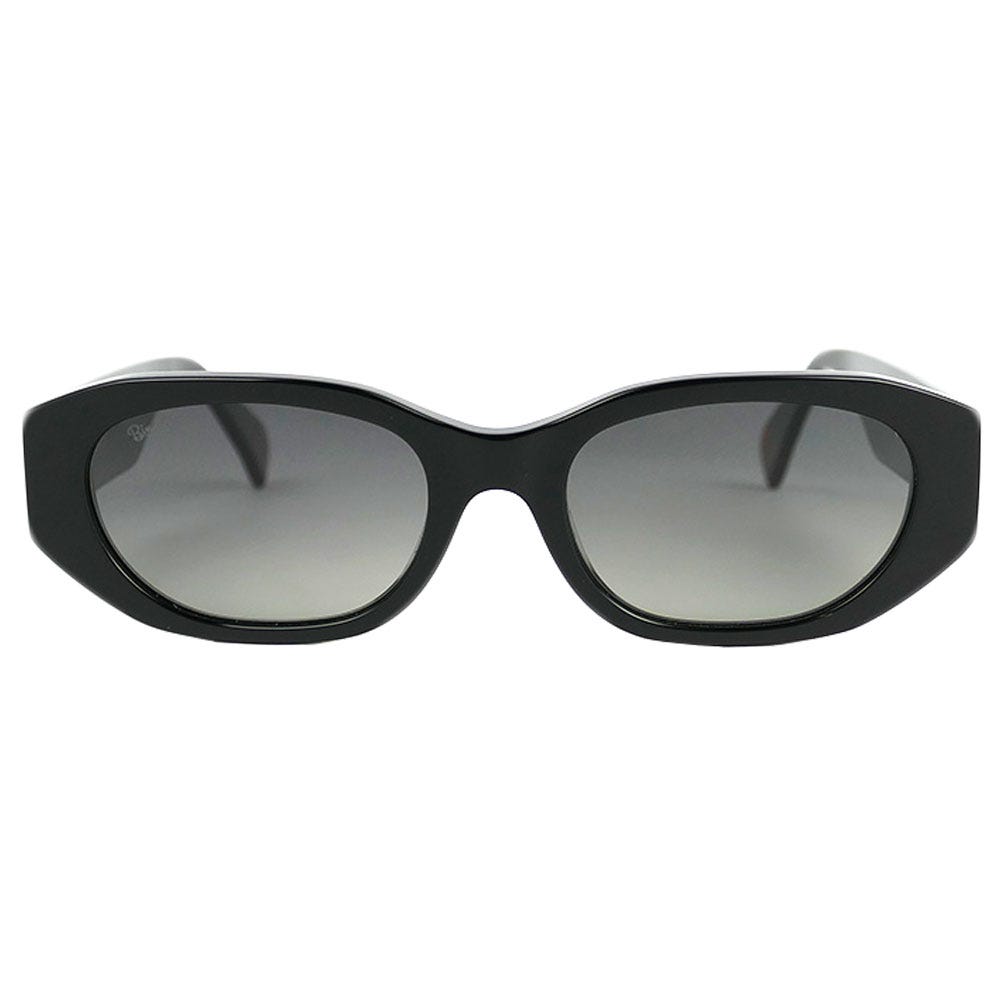 Lena Shiny Black Gradient Grey Polarized