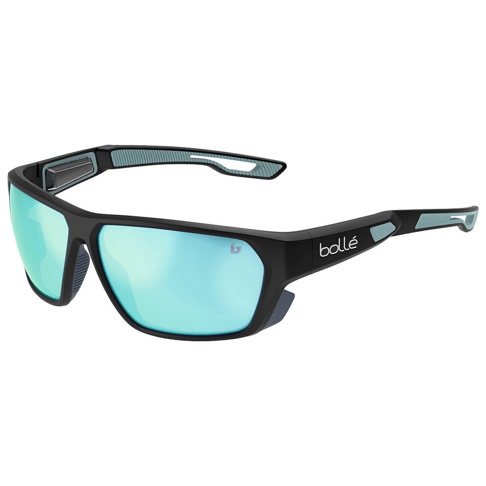 Airfin Matte Black Ocean Sky Blue Polarized