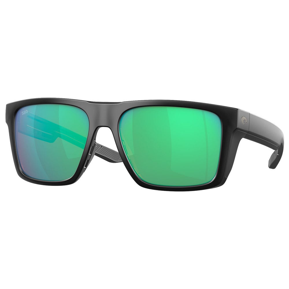 Lido Matte Black Green Mirror Polarized