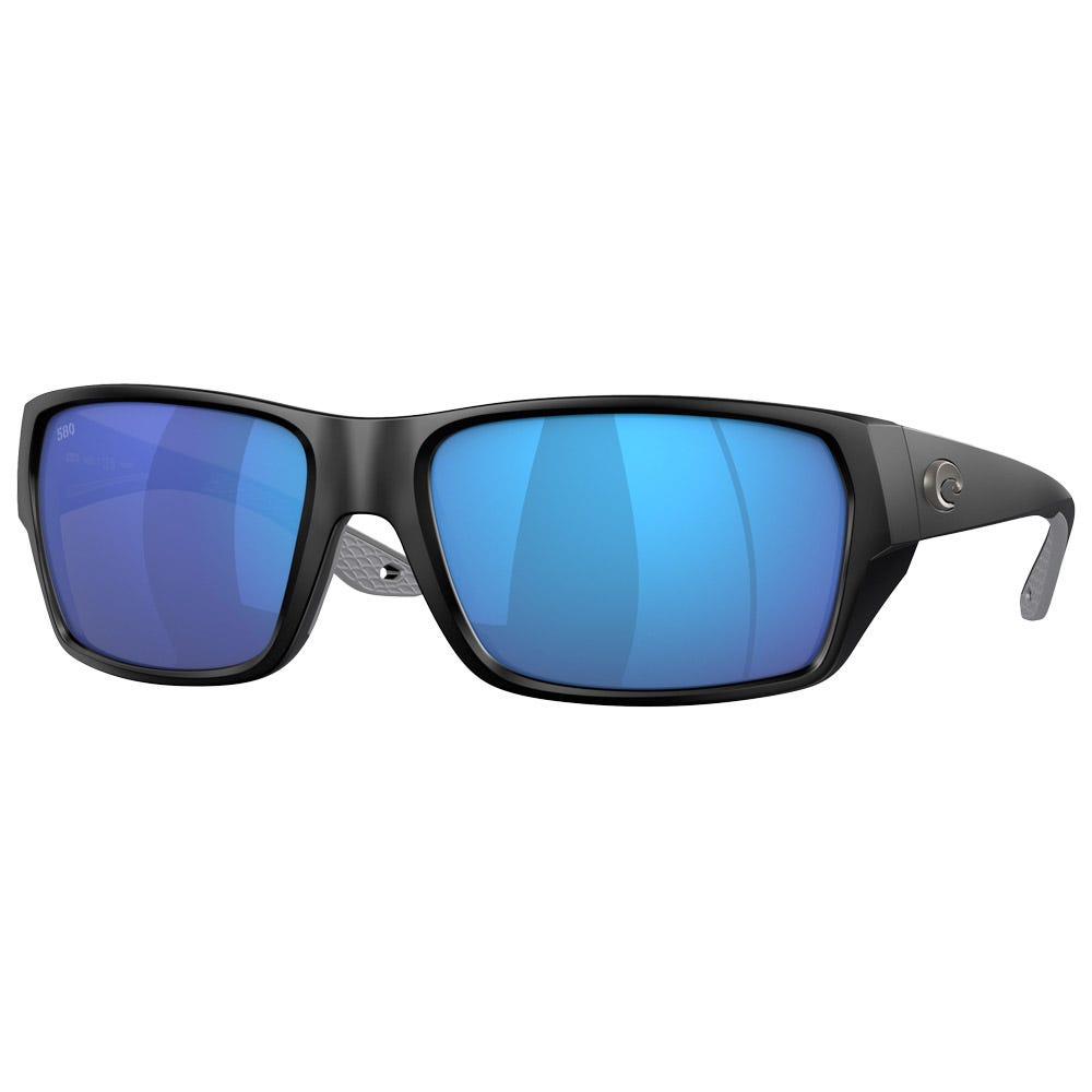 Tailfin Matte Black Blue Mirror Polarized
