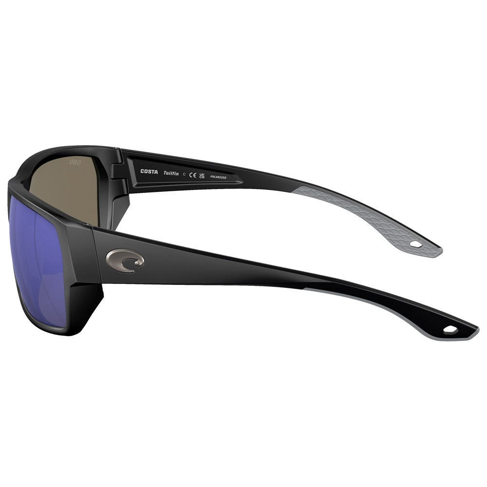 Tailfin Matte Black Blue Mirror Polarized