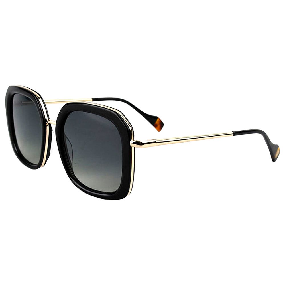 Diana Shiny Gold Black Gradient Grey Polarized