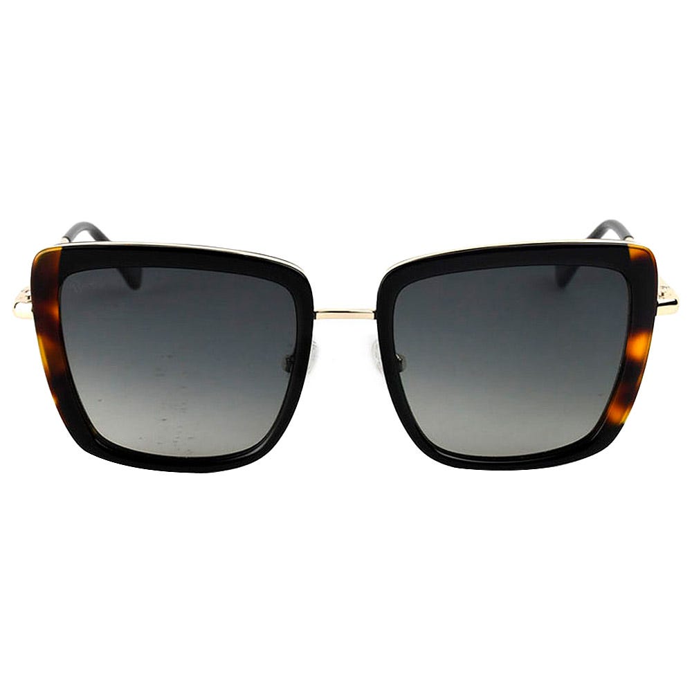 Carla Shiny Gold Black Gradient Grey Polarized