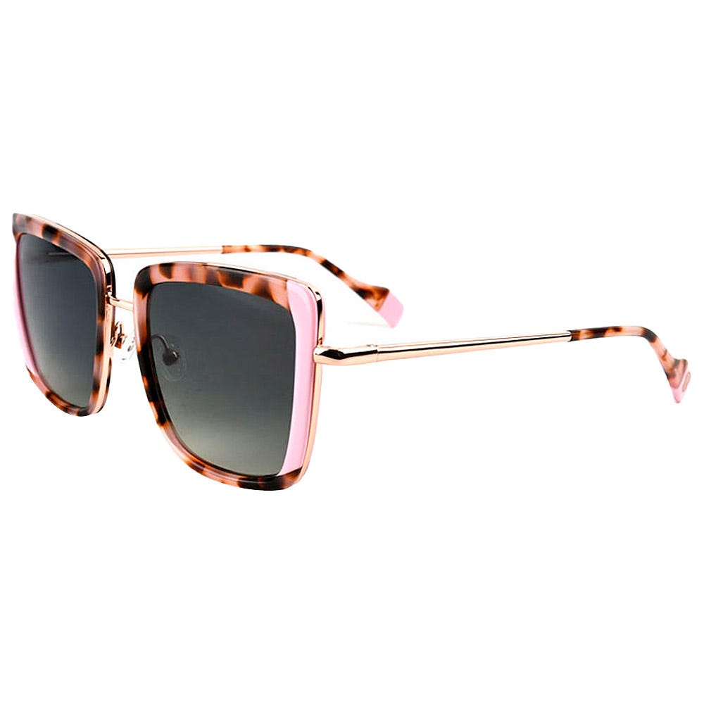 Carla Shiny Gold Pink Gradient Grey Polarized
