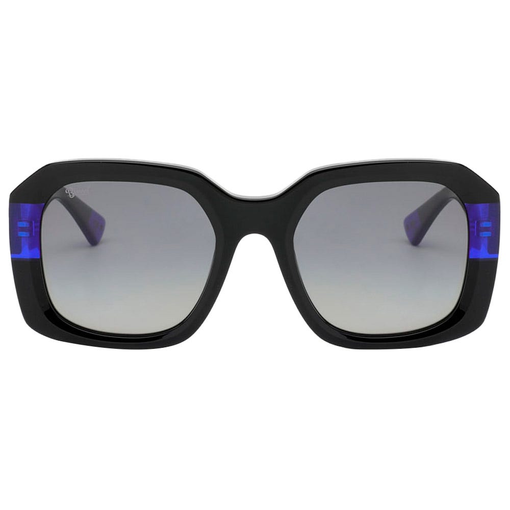 Isabella Shiny Black Blue Gradient Grey Polarized