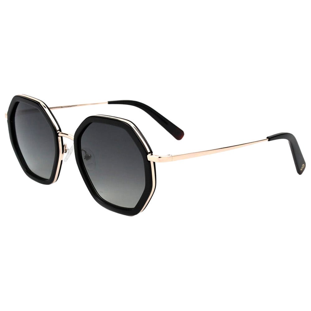 Angela Shiny Gold Black Gradient Grey Polarized