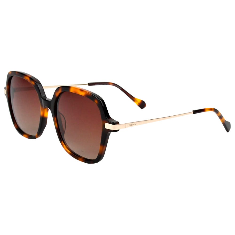 Marbella Shiny Gold Tortoise Gradient Brown Polarized