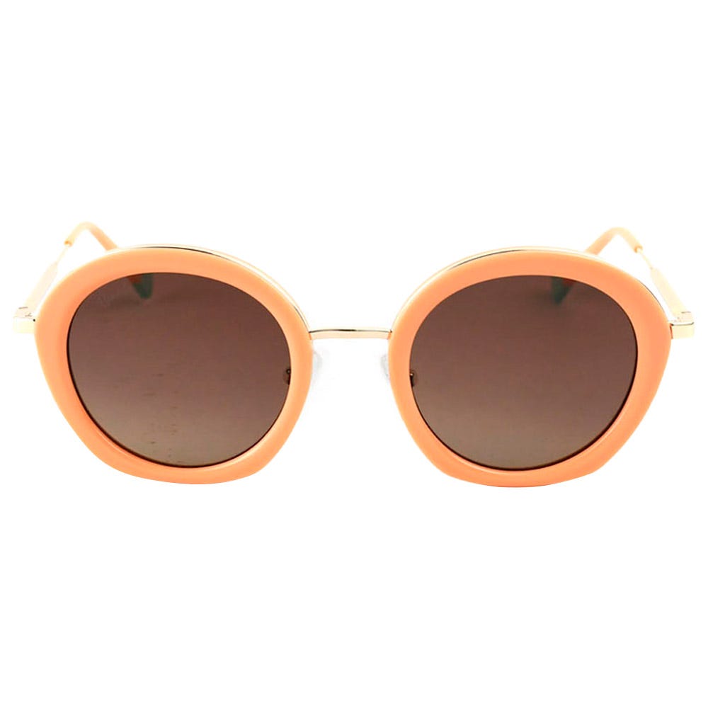Olivia Shiny Gold Peach Gradient Grey Polarized