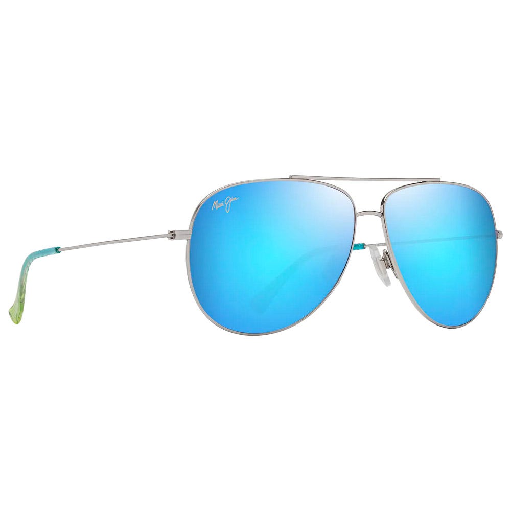 Hauoli XL Argent Brillant Bleus Verts Bleu Hawaï MauiPure