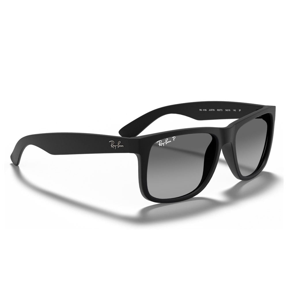 RB4165 Justin Classic Matte Rubber Black Light Grey Gradient Polar