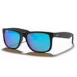 RB4165 Justin Color Mix Matte Rubber Black Mirror Blue