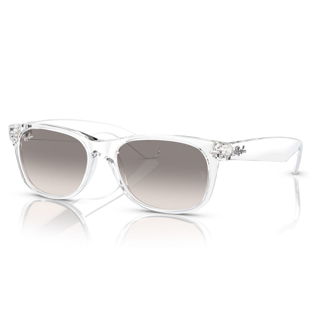 RB2132 New Wayfarer Classic Polished Transparent Light Grey Gradient