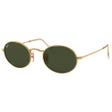 RB3547 Oval Metal Polished Gold Green G-15