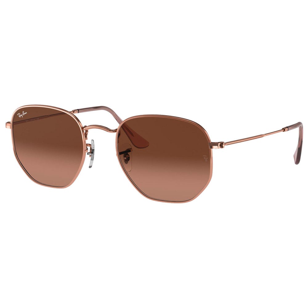 RB3548N Hexagonal Flat Polished Copper Gradient Brown