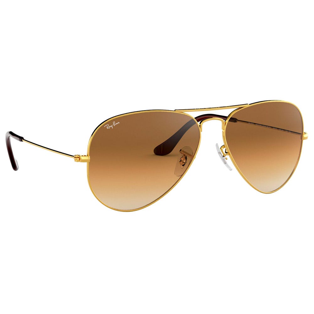 RB3025 Aviator Polished Gold Light Brown Gradient