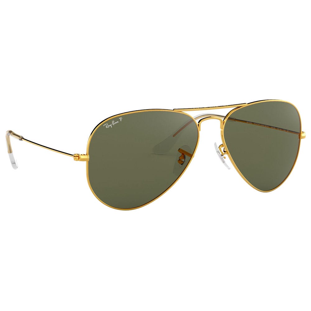 RB3025 Aviator Classic Polished Gold Green G-15 Polar