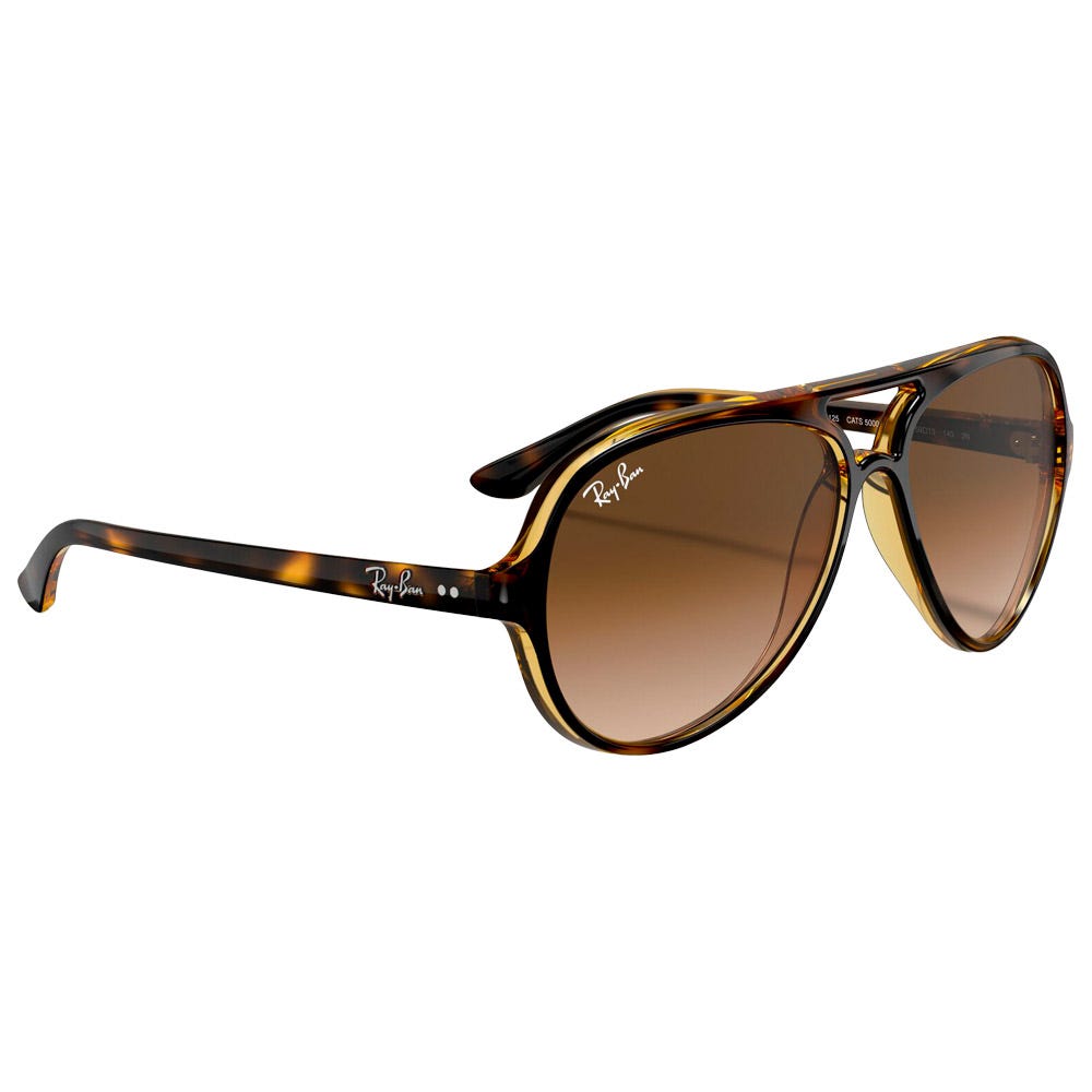 RB4125 Cats 5000 Classic Polished Light Havana Gradient Light Brown