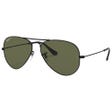 RB3025 Aviator Matte Black Green G-15 Polarized