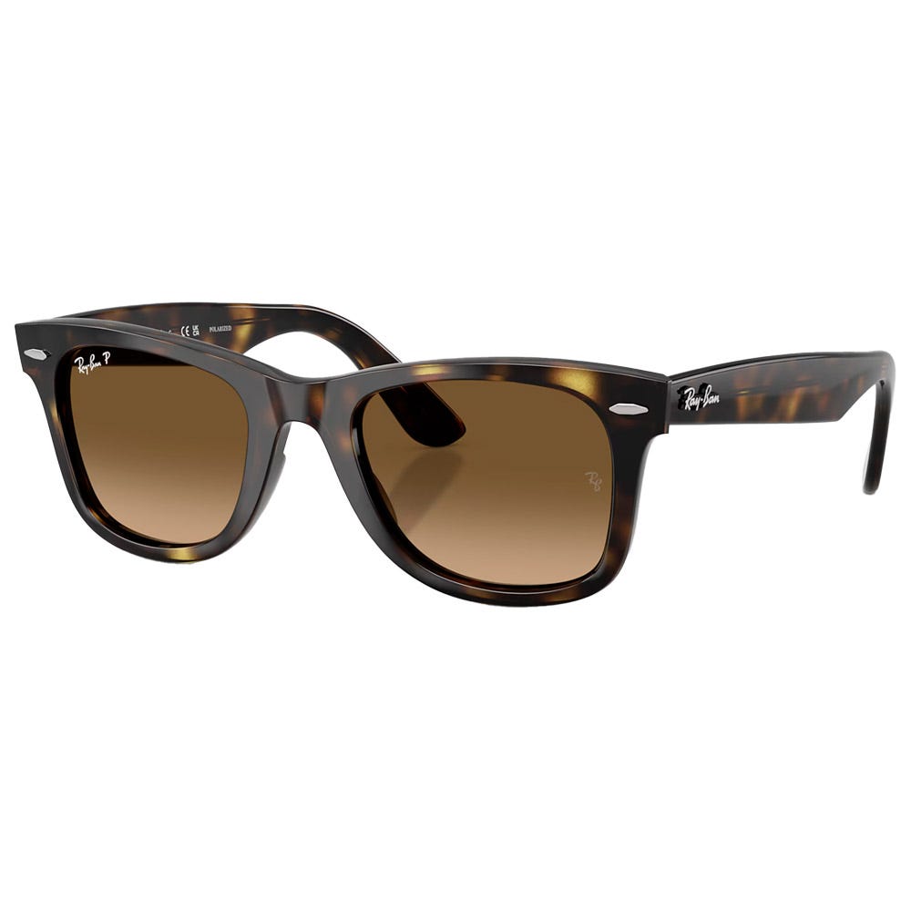 RB4340 Wayfarer Ease Polished Havana Gradient Brown Polar