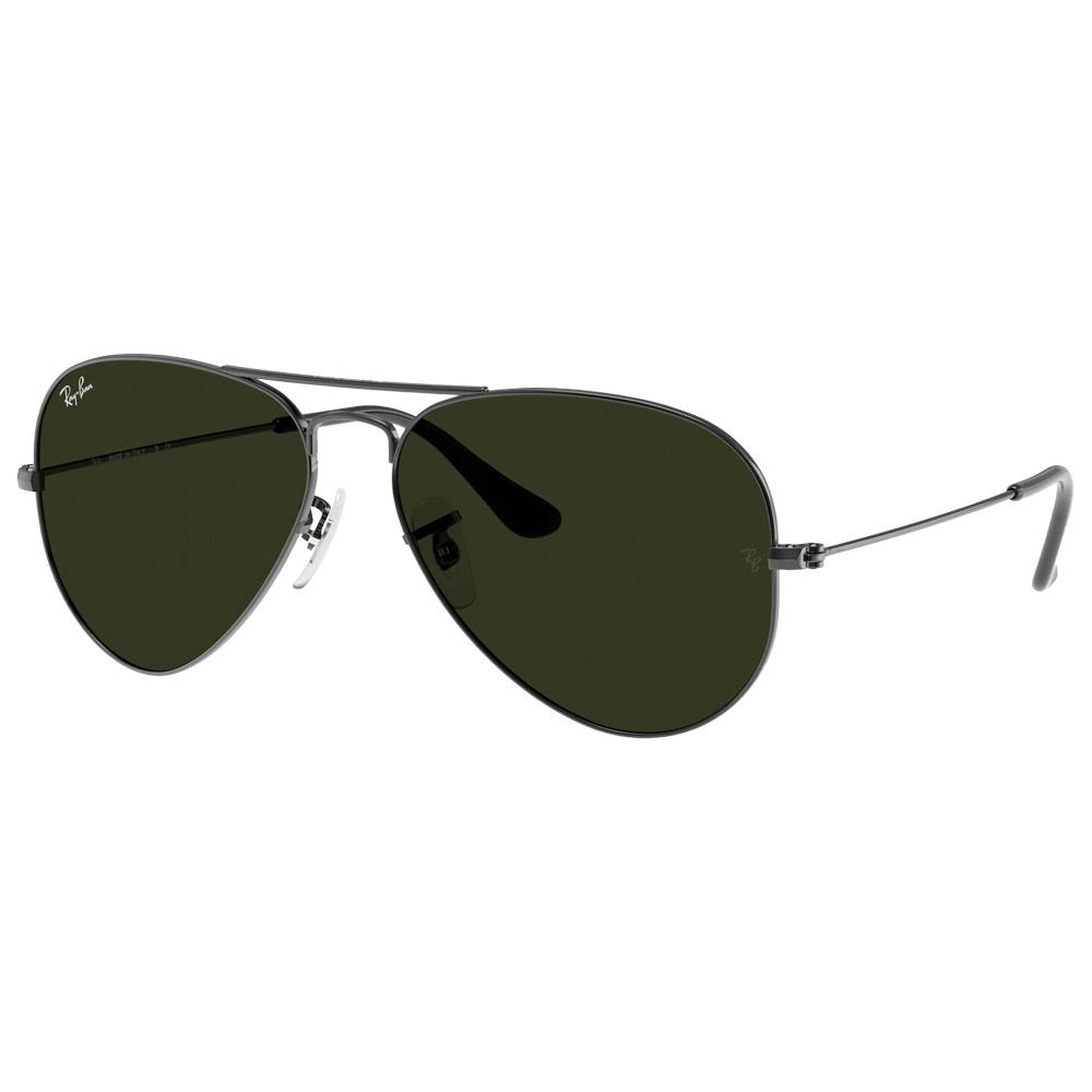 RB3025 Aviator Polished Gunmetal Green G-15