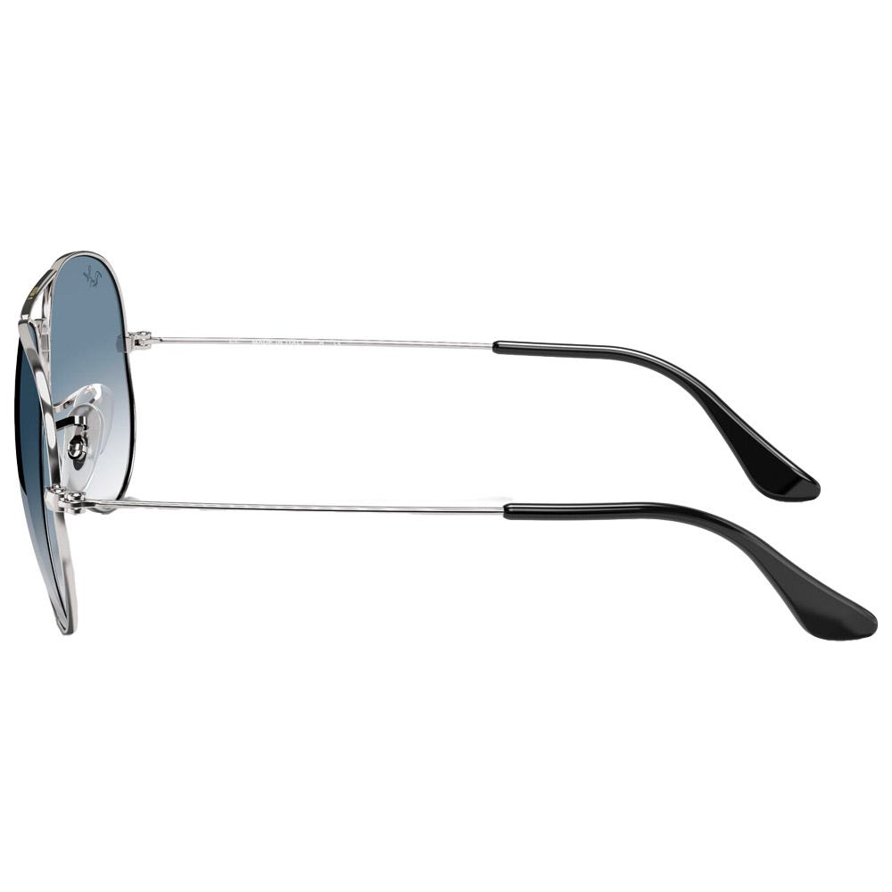 RB3025 Aviator Polished Silver Gradient Light Blue