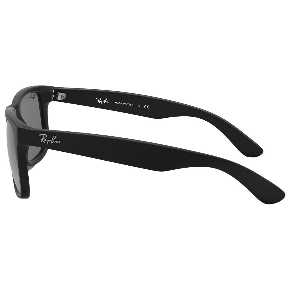 RB4165 Justin Color Mix Mat Rubber Black Silver Grey Mirror