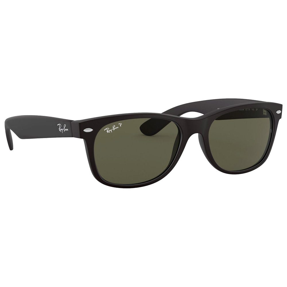 RB2132 New Wayfarer Classic Mat Rubber Black Green G-15