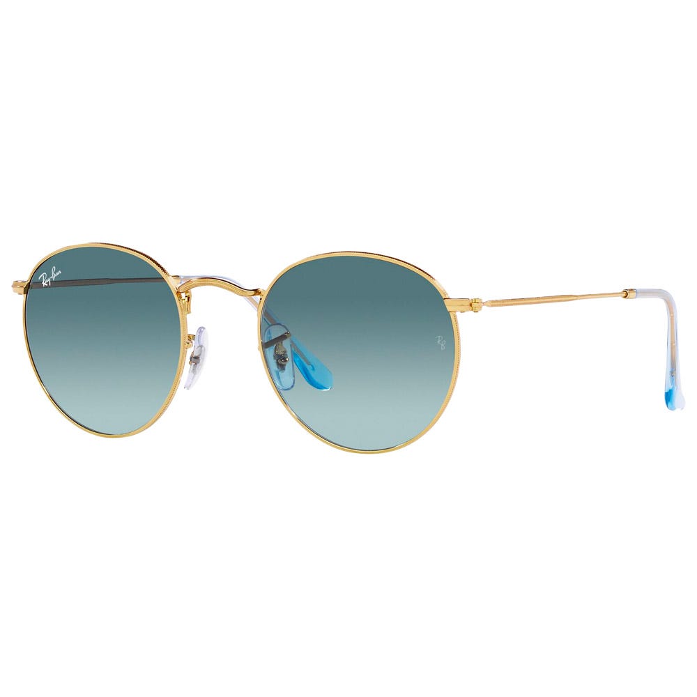RB3447 Round Metal Polished Gold Blue