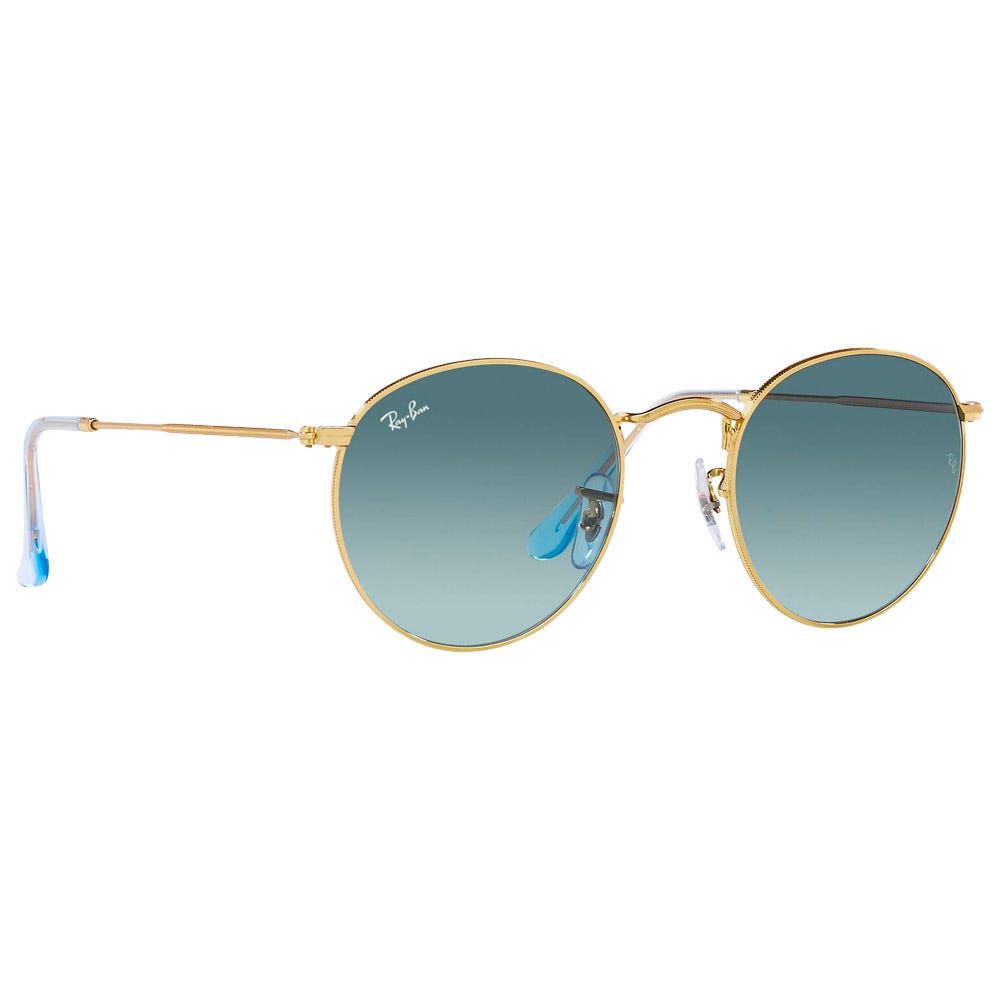 RB3447 Round Metal Polished Gold Blue