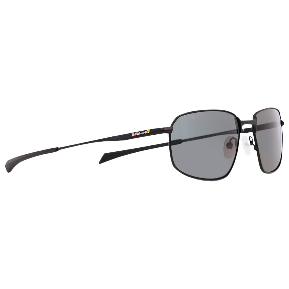 Redms Rectangular Metal Matt Black Smoke Polarized