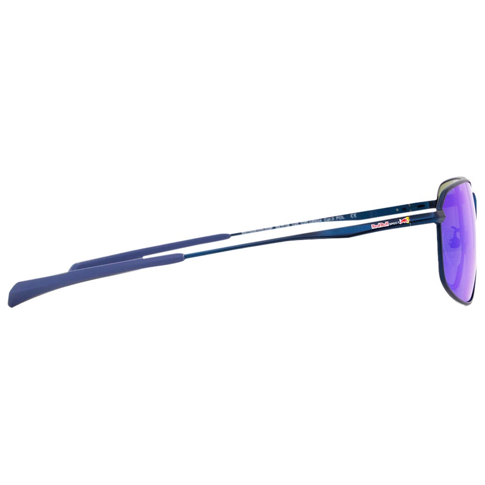 Redms Rectangular Metal Matt Blue Smoke Blue Mirror Polarized
