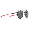 Redms Panto Matt Black Red Smoke Polarized