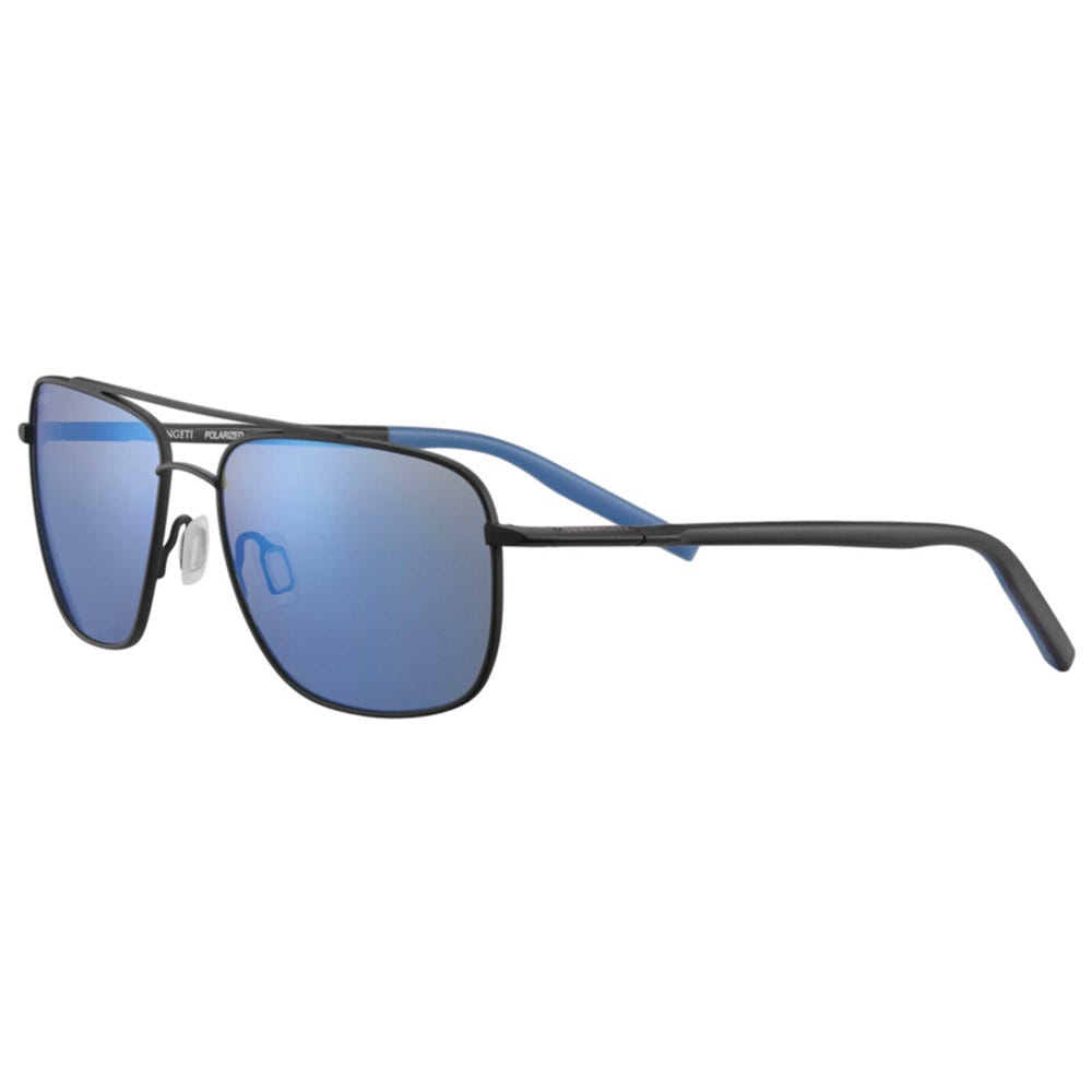 Tellaro Matte Black Blue Mineral Polarized 555nm Blue