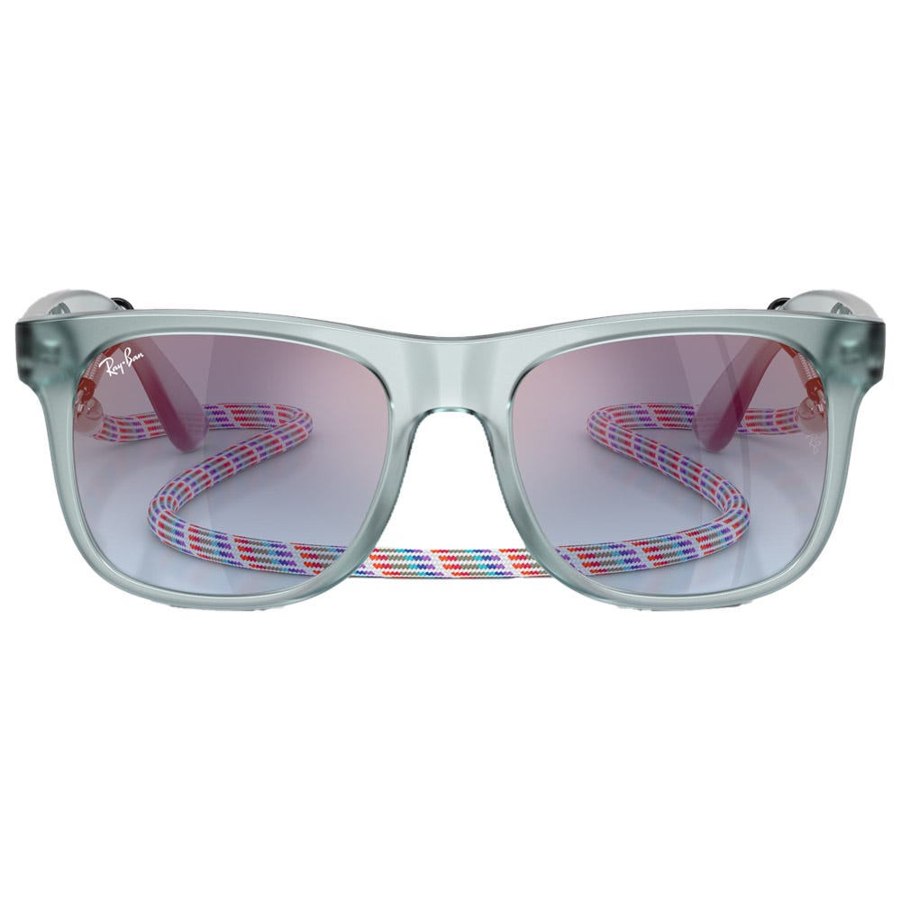 RB9069S Justin Kids Polished Translucide Blue Pink Gradient Blue Grey Mirror