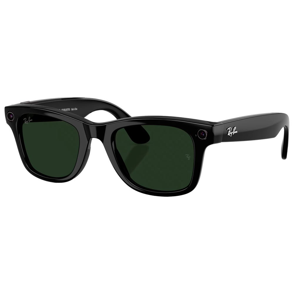 Meta Wayfarer Gen 2 Shiny Black Transitions Green Graphite Incolore