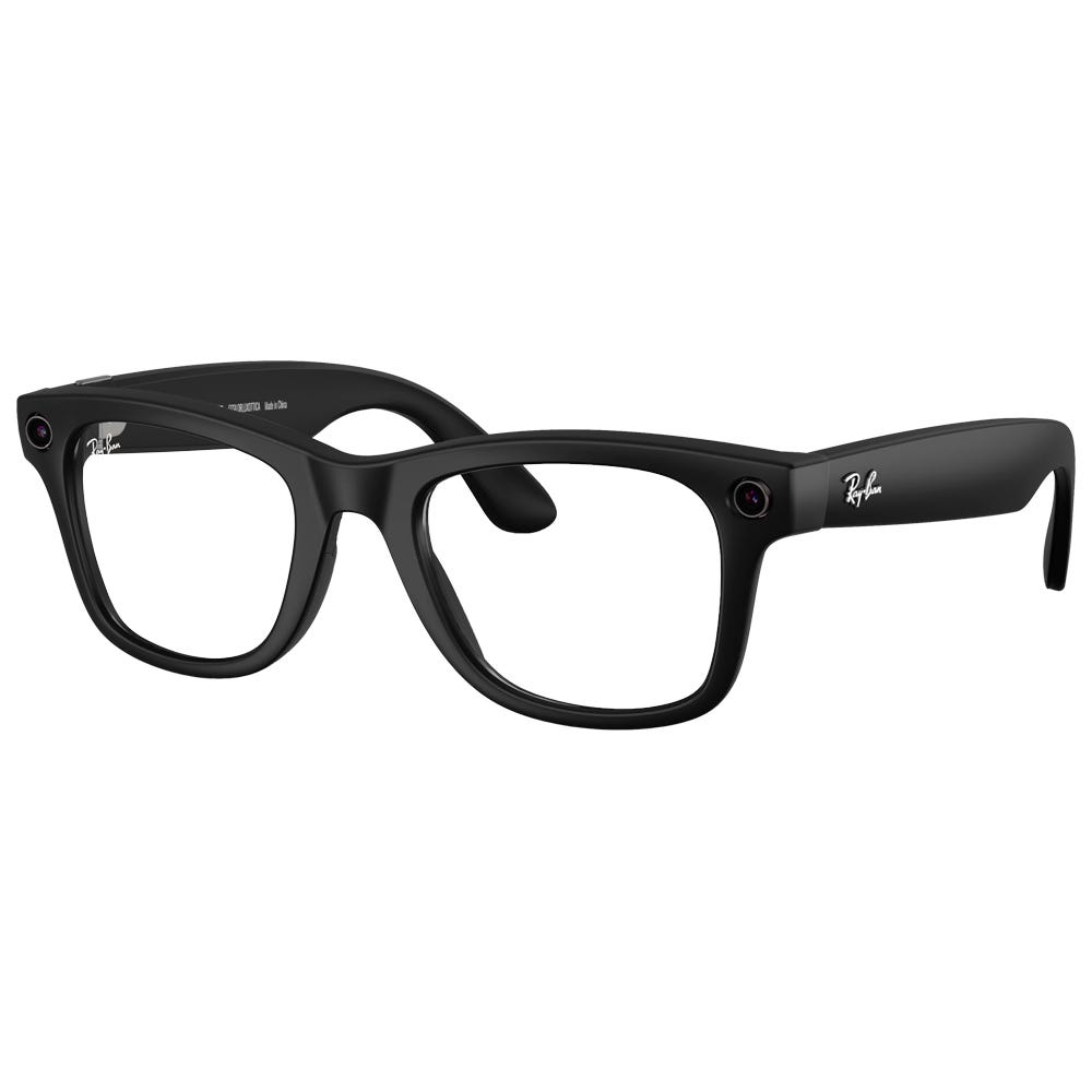 Meta Wayfarer Gen 2 Matte Black Transitions Grey Translucide