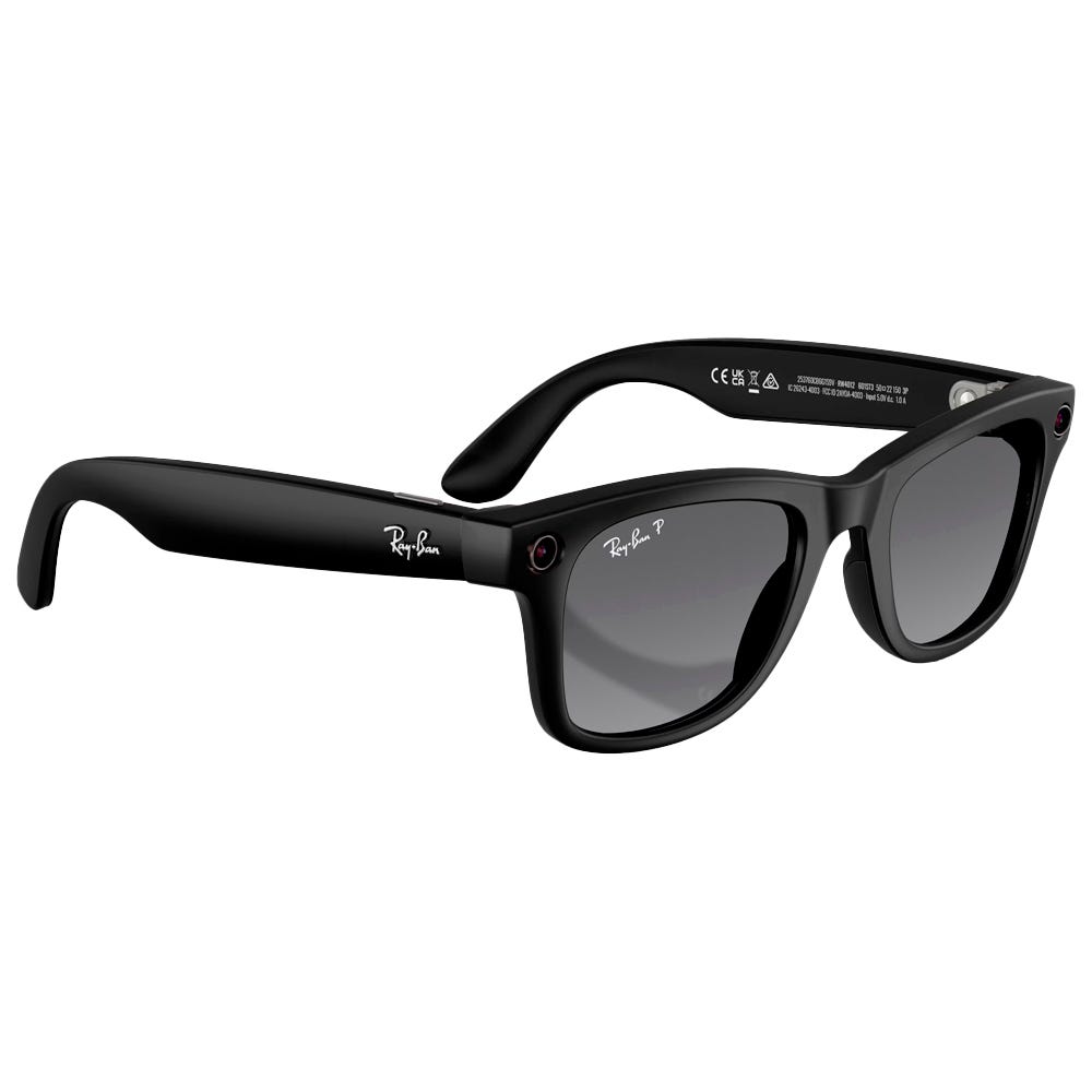 Meta Wayfarer Gen 2 Matte Black Graphite Polarized