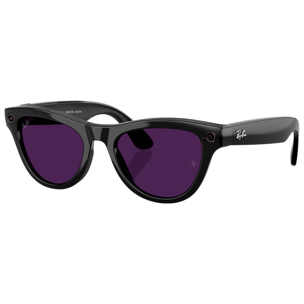 Meta Skyler Gen 2 Shiny Black Transition Amethyst Incolore