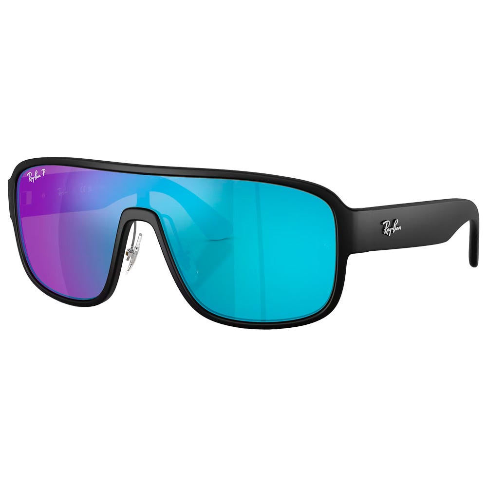 RB2229 Matte Black Green Blue Mirror Polarized